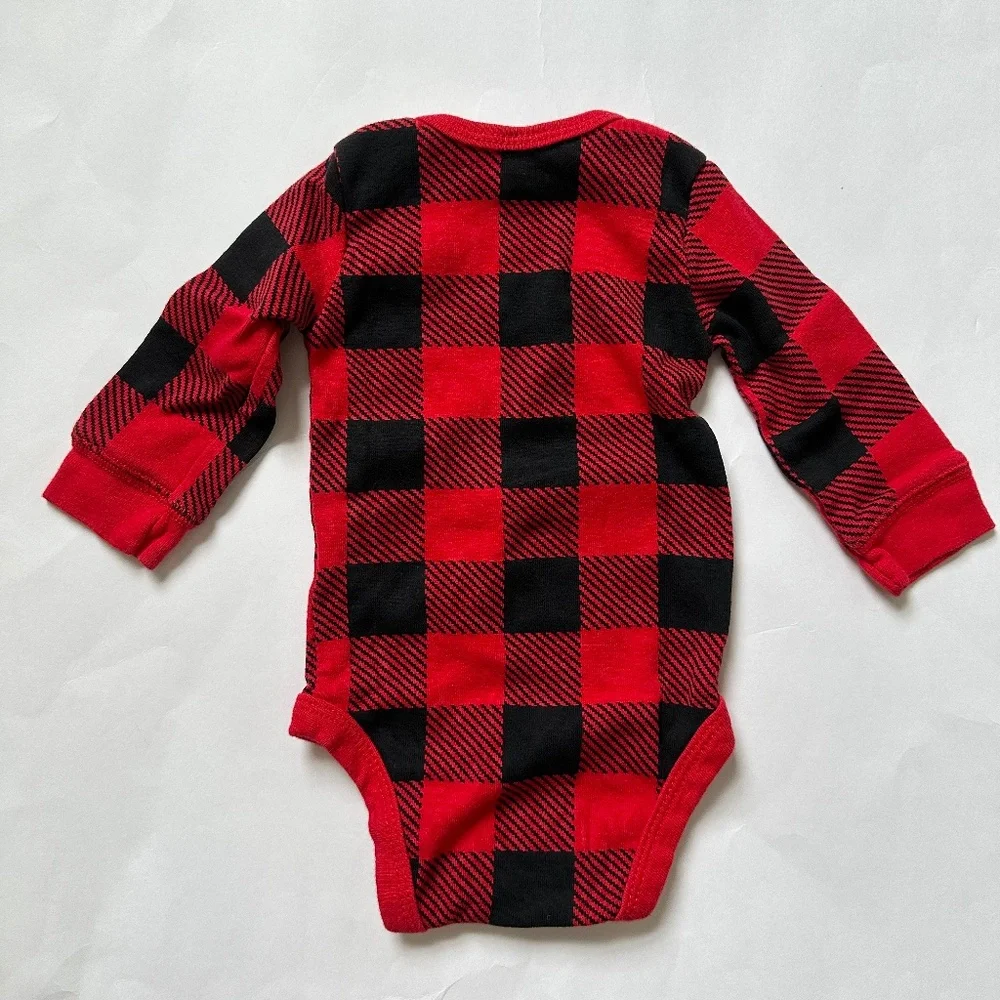 Carter's Christmas Long Sleeve Onesies Bundle 4 Winter Size 3M